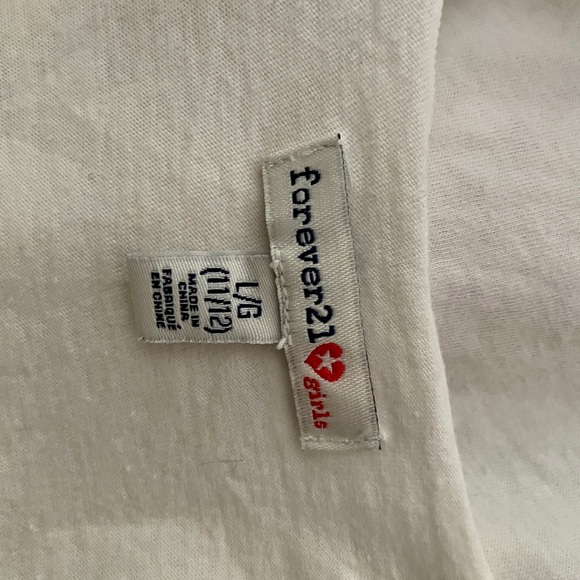 VINTAGE Y2K Forever 21 Girls TROMPE L’OEIL Bows and Stripes Print TANK TOP Large - Picture 8 of 8